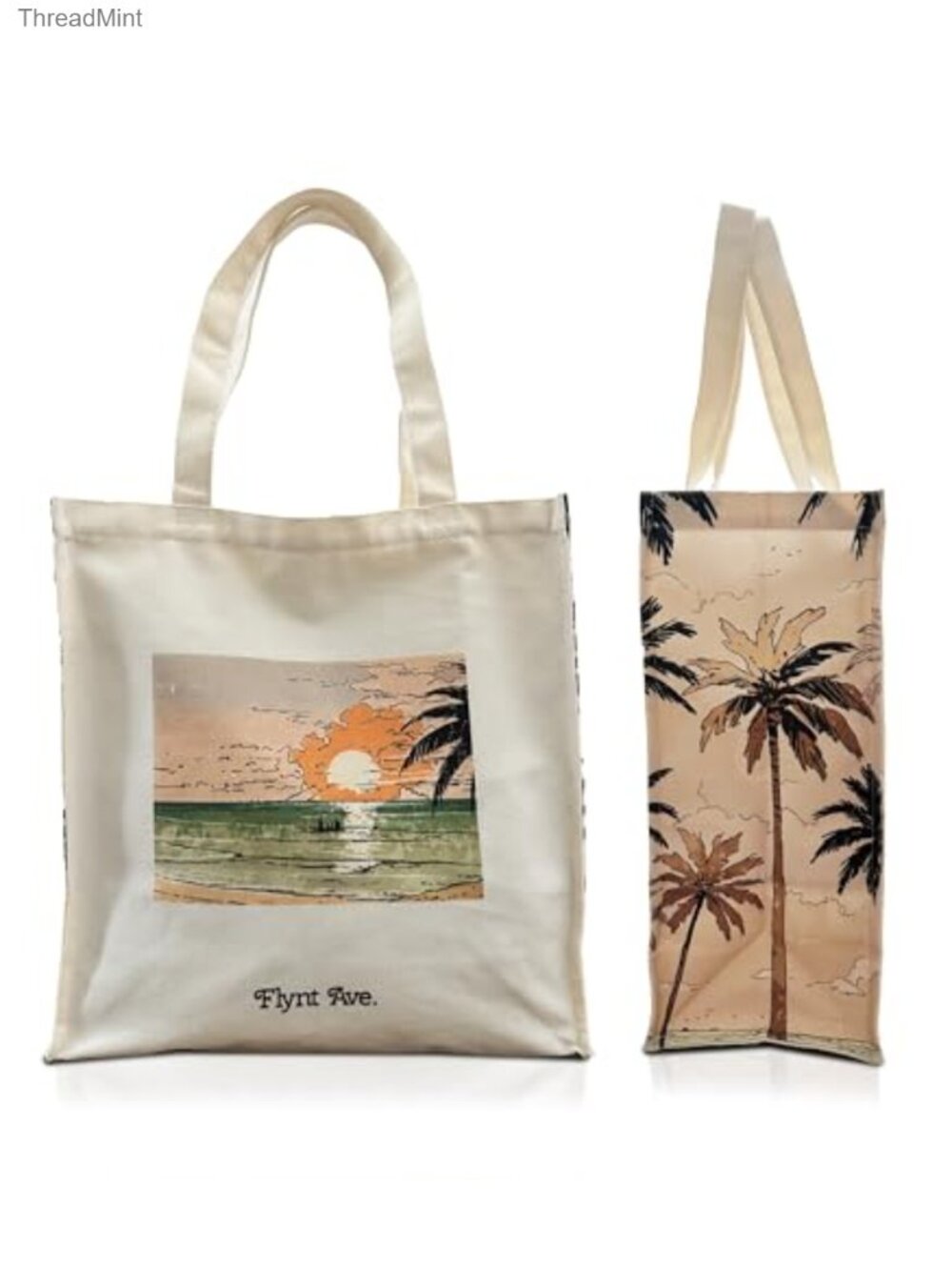 Canvas Tote Bag with Zippered Pocket for Work Gym Travel